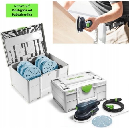 Festool Exzenterschleifer ETS EC 150/5 + Systainer mit Schleifpapieren 578272