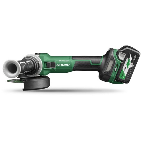 HIKOKI.Winkelschleifer. 36 V, 125 mm, G3613DVE WQZ, 2 × 2,5 Ah, MV BL, HSC