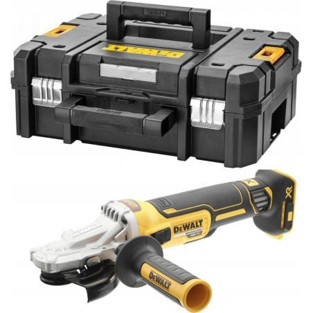Dewalt-Schleifmaschine DEWALT WINKELSCHLEIFER 18 V DCG405FNT 125 mm BL FLACHKOPF TSTAK