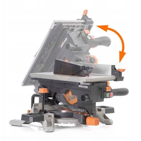 Evolution Power Tools R210MTS-G2 Kombinierte Gehrungs- und Tischsäge mit TCT-Sägeblatt