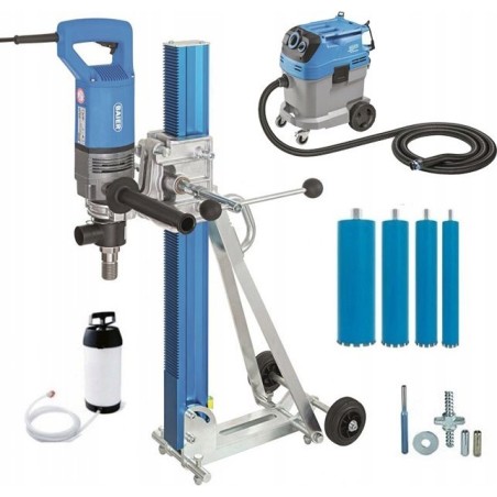BAIER-Bohrmaschine DIAMANTBOHRMASCHINE BDB 825 SET + STAUBSAUGER BSS 506 + BOHRKRONEN 82, 132, 172, 200 x 450 mm + WASSERANSCHLUSS