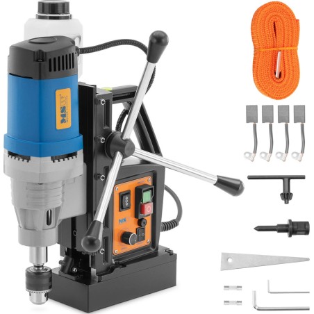 Bohrmaschine MSW Magnetbohrmaschine mit Laser zum Gewindeschneiden und Vertiefen, 475 U/min, 1300 W Magnetbohrmaschine mit Laser zum