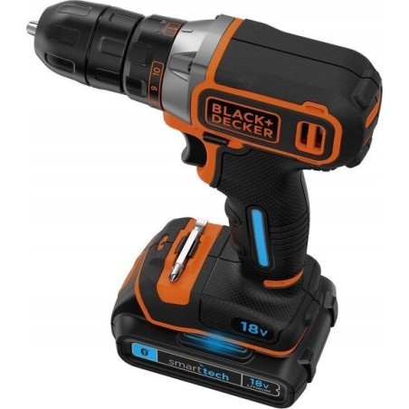 Bohrmaschine Black+Decker BLACK+DECKER 18-V-Bohrschrauber 1x1,5 Ah BDCD18K
