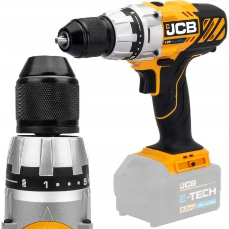 JCB-Bohrmaschine Akku-Bohrmaschine 18 V, 45 Nm (ohne Akku)