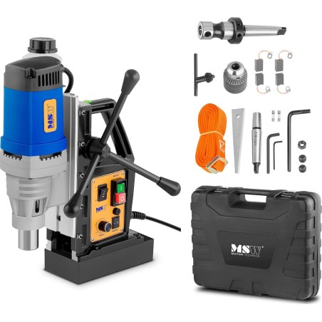 MSW Magnetbohrmaschine mit Magnetfuß + Koffer 1680 W MSW-MD60-PRO Magnetbohrmaschine mit Magnetfuß + Koffer