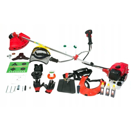 GERMAN-Motorsense 5,2 km + 3xOL + Sägeblatt + Schmiermittel + Schutzhaube