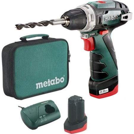 Bohrschrauber Metabo PowerMaxx BS Basic 10,8 V, 1 Akku (2 Ah)