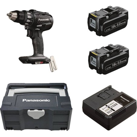 Bohrschrauber Panasonic EY74A2LJ2G32, 18 V, 2 Akkus à 5 Ah