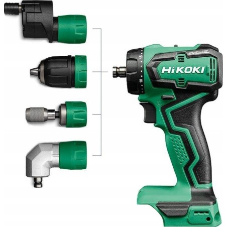 Hikoki-Bohrschrauber HIKOKI.SCREWDRIVER 18V   DS18DDQWSZ 55 Nm 2x5,0 Ah BL mit austauschbaren Aufsätzen HITSYSTEM