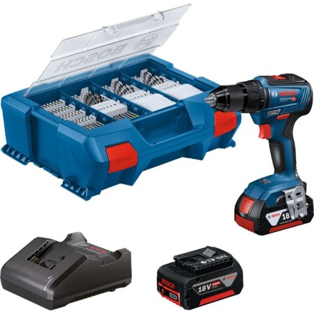 Bosch Akku-Bohrschrauber GSR 18V-55, 18 V, 2 Akkus à 4 Ah (06019H5209)
