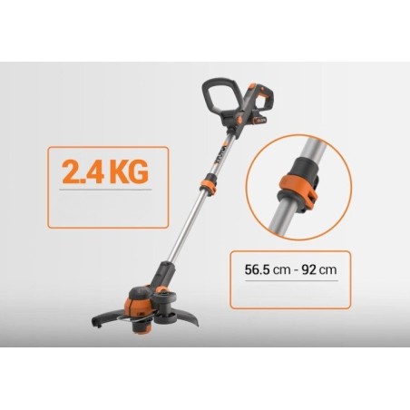 WORX WG163E.1 Rasentrimmer, Set mit Akku und Zubehör, neu
