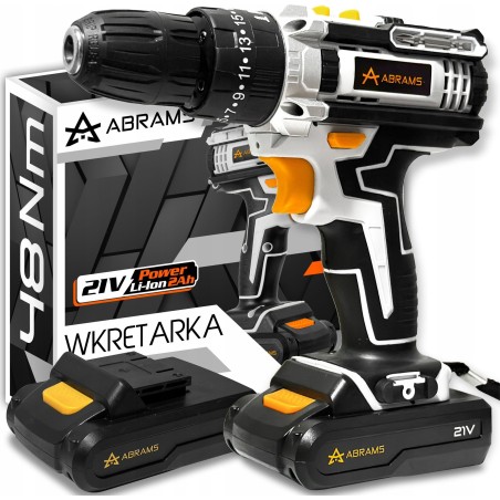 Akku-Schlagbohrschrauber mit 2 Akkus (21 V) im praktischen Koffer