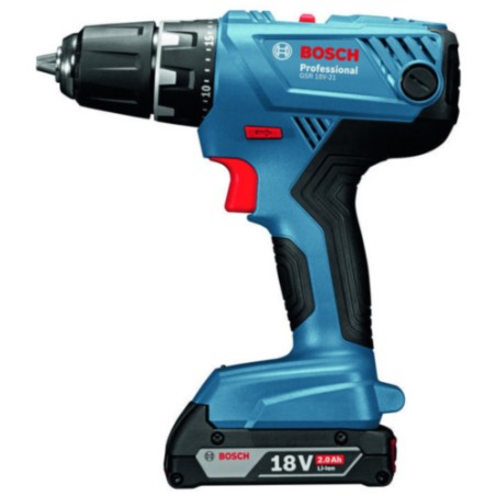 Bosch-Bohrschrauber GSB 18V-21, 18 V, 2 Akkus à 2 Ah (06019H1107)