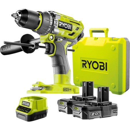 Bohrschrauber Ryobi R18PD7-220B, 18 V, 2 Akkus à 2 Ah