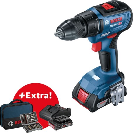 Bosch Akku-Bohrschrauber GSR 18V-50 PROFESSIONAL 18 V, 2 x 2-Ah-Akku (06019H5004)