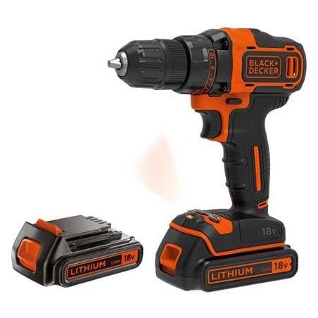 Bohrschrauber Black&Decker BDCDD186KB, 18 V, 2 Akkus à 1,5 Ah