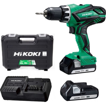Bohrschrauber Hikoki DS18DJL WCZ 18 V, 2 Akkus à 1,5 Ah