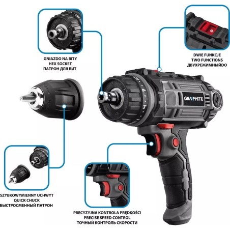 Bohr- und Schraubmaschine Graphite 58G793