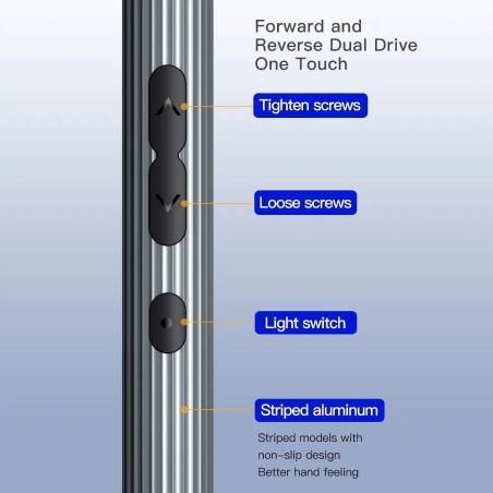 UF-TOOLS – Elektrischer Schraubendreher N20 mit austauschbaren Bits und Magnetisierer 58-in-1