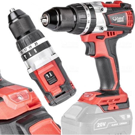 Cedrus CEDRUS HD60Li 20-V-Akku-Schlagschrauber 20-V-Akku-Schlagbohrschrauber POWER+ – OFFIZIELLER VERTRIEBSPARTNER – AUTORISIERTER D