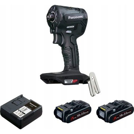 Panasonic 18-V-Schlagschrauber Panasonic EY1PD1 + Ladegerät + 2 x 18-V-Akku / 3,0 Ah + Koffer