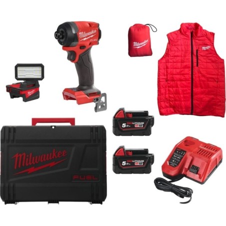 MILWAUKEE. IMPACT-SCHRAUBER. M18FID3MC-502X + LAMP UND SLEEVELESS