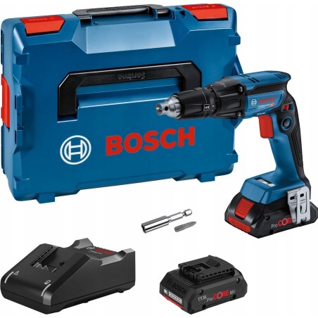 Bosch Akku-Trockenbauschrauber GTB 18V-45 Professional (blau/schwarz, 2x Akku ProCORE18V 4,0 Ah, im L-BOXX)