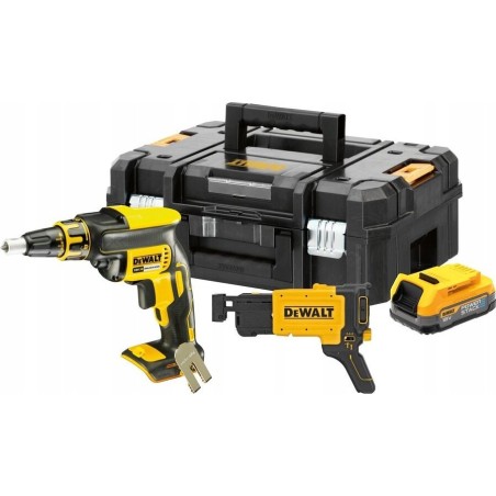 Dewalt DEWALT 18-V-Plattenbohrschrauber 1x1,7 Ah POWERSTACK + DCF6202 DCF620E1K