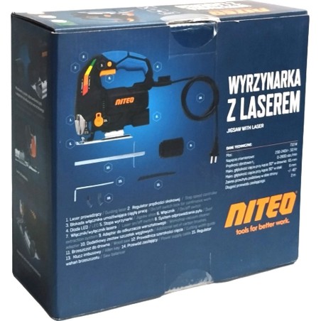 Niteo Stichsäge SDS 710 W mit Laser, Drehzahlregelung
