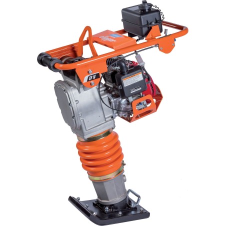 Norton Clipper Clipper Cr 16 Stampfmaschine für den Boden, Plattenstampfer, 70 kg, Honda GX120 + Räder