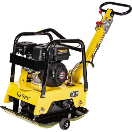 Cedrus CEDRUS ZG06 Bodenverdichter, bidirektionaler Plattenverdichter mit Vorwärts- und Rückwärtslauf, 122 kg / 6,5 PS + Transporträder