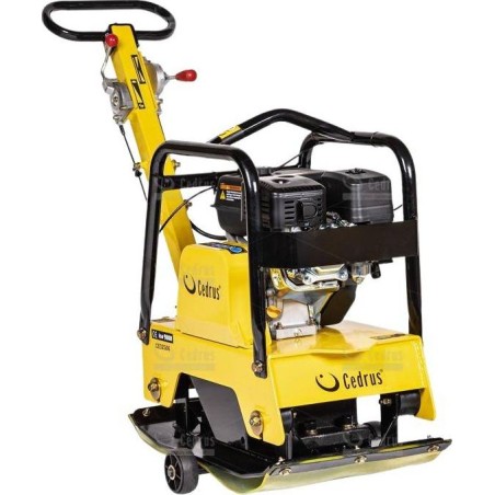 Cedrus CEDRUS ZG06 Bodenverdichter, bidirektionaler Plattenverdichter mit Vorwärts- und Rückwärtslauf, 122 kg / 6,5 PS + Transporträder