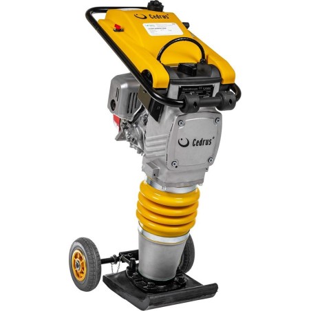 Cedrus CEDRUS ST01 STOßRAMMER FÜR BODENARBEITEN PLATTENRAMMER STOßRAMMER 75 kg + TRANSPORTROLLEN GRATIS – OFFIZIELLER VERTRIEB