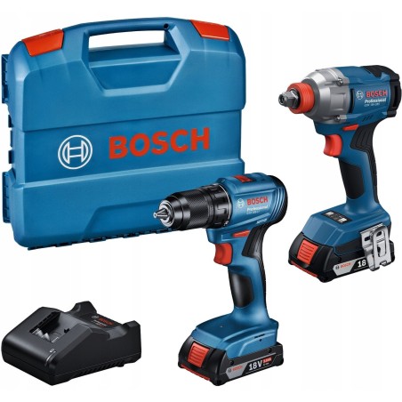 BOSCH 18-V-KOMBISET (GDX 18V-285 + GSR 185-LI) 2x2,0 Ah L-CASE