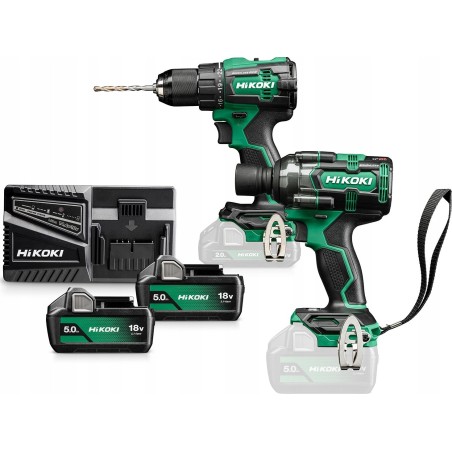 Hikoki-Elektrowerkzeugset HIKOKI.SET 18V KC18DE WMZ (DV18DE + WR18DH) 2x5,0 Ah HITSYSTEM