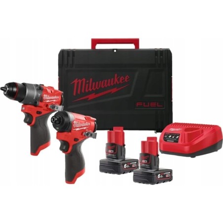 Milwaukee 6-teiliges Elektrowerkzeug-Set (M12 FPP2A2-602X)