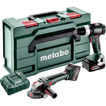 Metabo-Elektrowerkzeugset METABO.COMBO SET 18V 2.9.4 (BS 18 LT BL + WB 18 LT BL 11-125 QUICK) 2x5,2 Ah METABOX