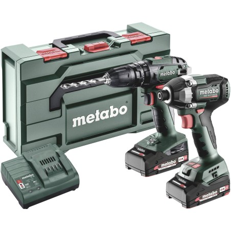 Metabo Combo-Set SB 18 + SSD 18 LT 200 BL – Akku-Schlagbohrschrauber, Akku-Schlagschrauber inkl. Akku, inkl. Ladegerät (685197000)