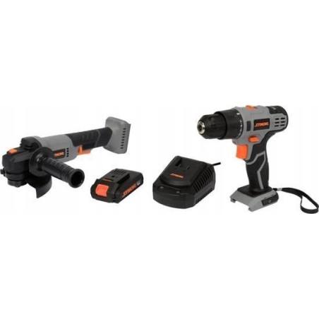 Toya STHOR Elektrowerkzeug-Set: 20-V-Schleifmaschine + 20-V-Akkuschrauber (26 Nm)   1x2,0 Ah