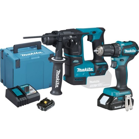 MAKITA.COMBO 18V DLX2454AJ DDF483+DHR171 2x2,0 Ah Elektrowerkzeug-Set