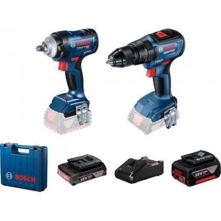 Bosch-Elektrowerkzeugset SET GDS18V-400 + GSB18V-50 1*2,0 Ah + 1*5,0 Ah