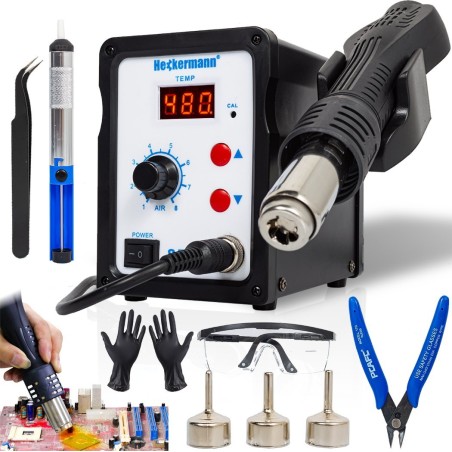 Heckermann Lötstation Heckermann 858D Heißluftlötgerät 700 W