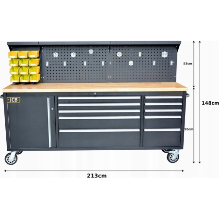 JCB Tragbarer Werkstatttisch aus Metall