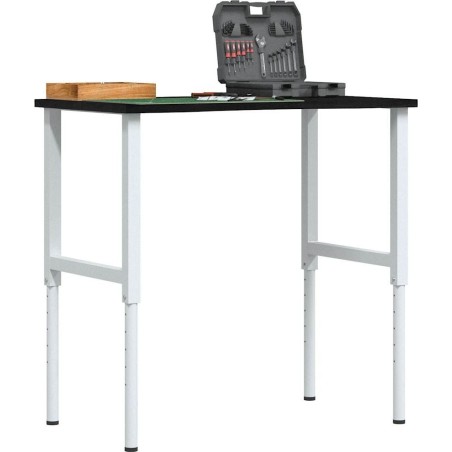 vidaXL vidaXL Arbeitstisch, dunkelbraun, 100 x 60 x (71,5–98) cm, Eichenholz