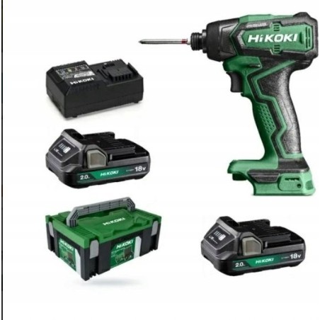 HIKOKI. 18-V-Schlagschrauber   WH18DDWRZ 140 Nm 2x2,0 Ah HSC
