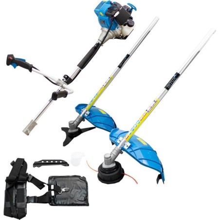 Bituxx Leistungsstarker Trimmer und Freischneider – 2-in-1-Benzin-Rasenmäher